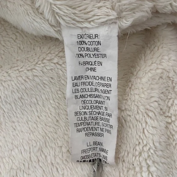 L.L. Bean Fleece Lined Plaid Flannel Shirt Jacket Pink White Sz M - Picture 5 of 7